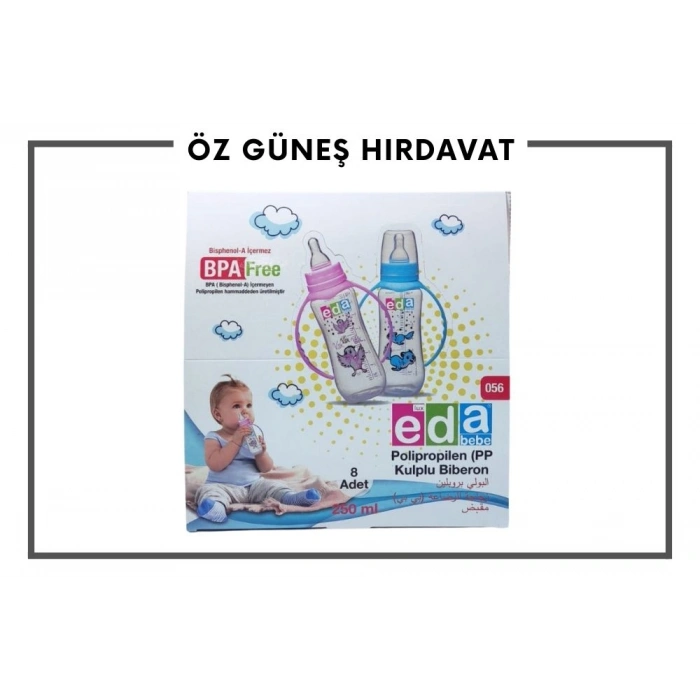 EDA BİBERON KULPLU 56 250 ML.*8