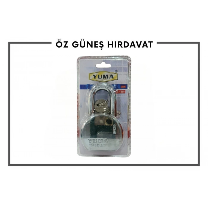 YUMA ÇELİK ASMA KİLİT L65MM YM-1265L