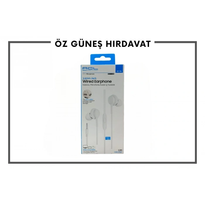 ACL KULAKLIK MİKROFONLU K1 76