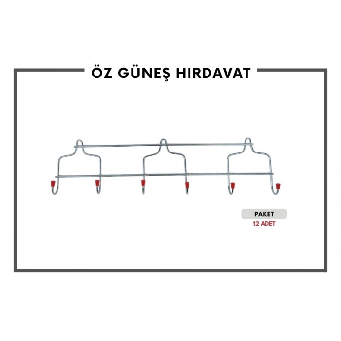 KRAL DUVAR ASKISI METAL  6LI*12