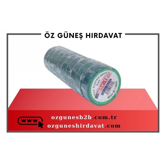 BAYTEC İZOLE BANT (10LU) YEŞİL*50