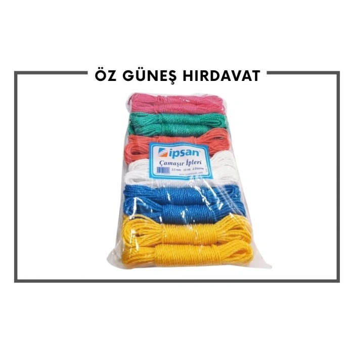 İPSAN ÇAMAŞIR İPİ 10 MT 3,5MM KOD:161