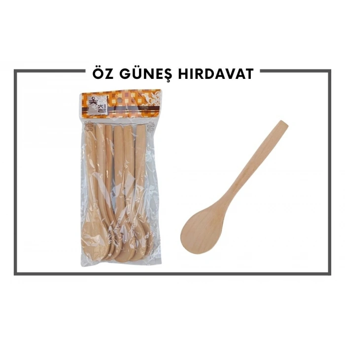 KOMEX TAHTA KAŞIK 6LI 3474*500