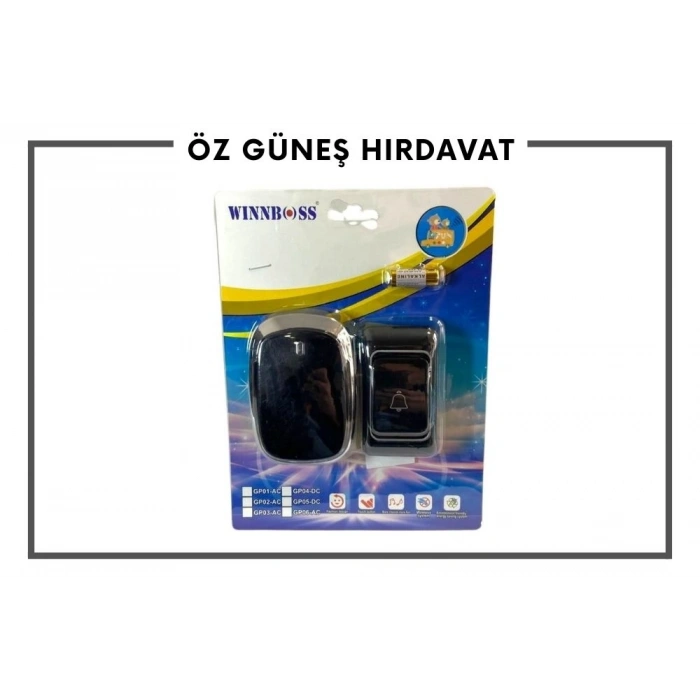 WINNBOSS KABLOSUZ KAPI ZİL GP01 İYİSİ*60
