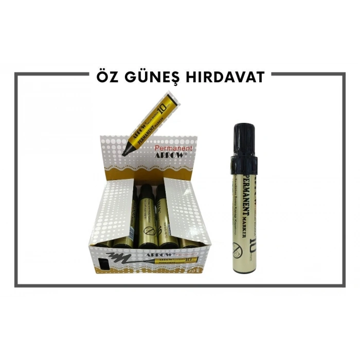ARROW KOLİ KALEM KALIN SİYAH(10AD)*