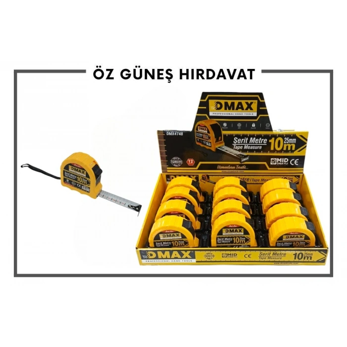 DMAX ŞERİT METRE 10X25MM 4748*48