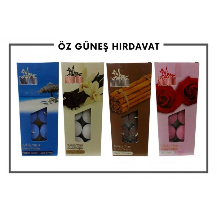 BOZKURT MUM TEALİGHT 10LU KOKULU