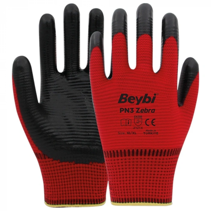 BEYBİ ELDİVEN ZEBRA PN3 KIRMIZI*288