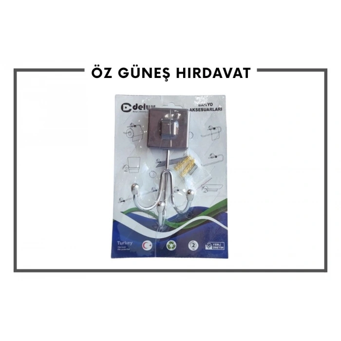 LUX 3 LÜ METAL BANYO ASKILIK NO:546