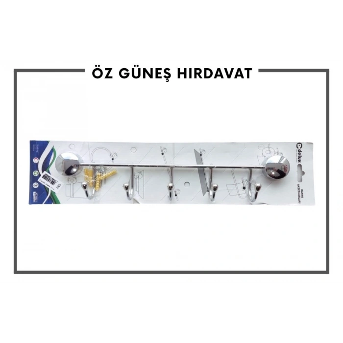 LUX 5 Lİ METAL BANYO ASKILIK NO:550