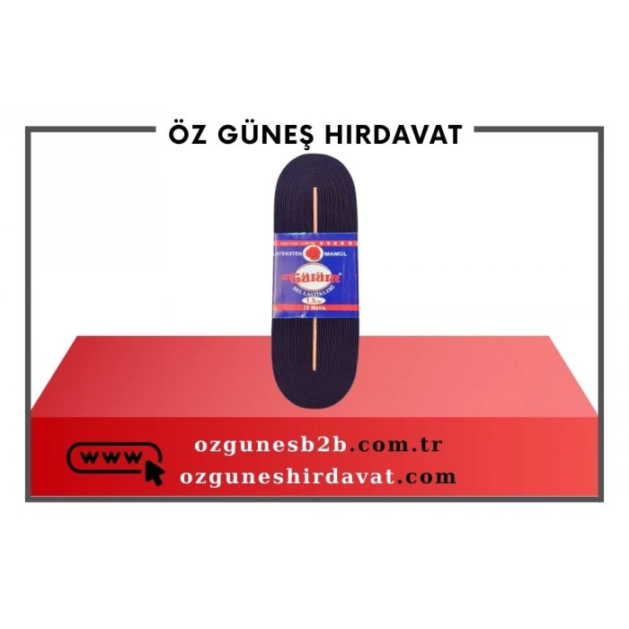 GÜLÜM PAÇA LASTİK SİYAH 1.5 CM*50