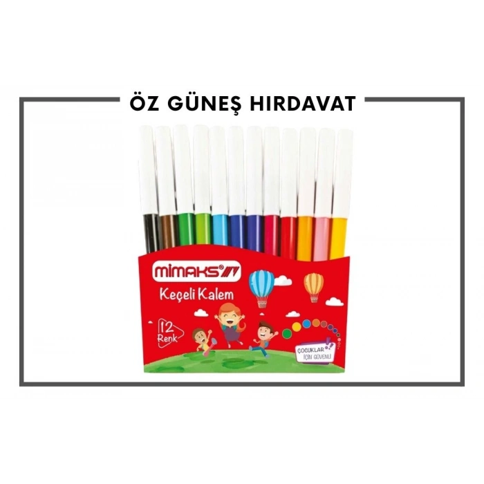 MİMAKS KEÇELİ KALEM 12Lİ FK 8912