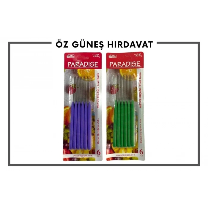 PARADİSE MEYVE BIÇAĞI 6LI*60