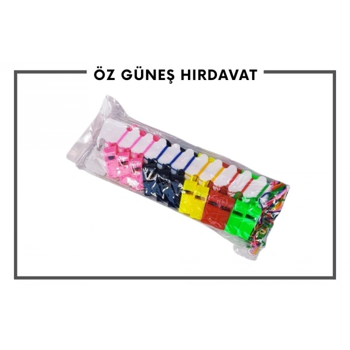 PLASTİK DÜDÜK RENKLİ 5612 1*2400