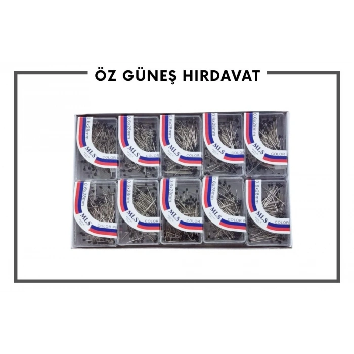 TOPLU İĞNE MİNELİ 100 LÜ (SİYAH)