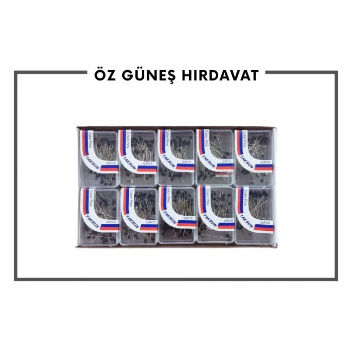 TOPLU İĞNE MİNELİ 50 Lİ (SİYAH)