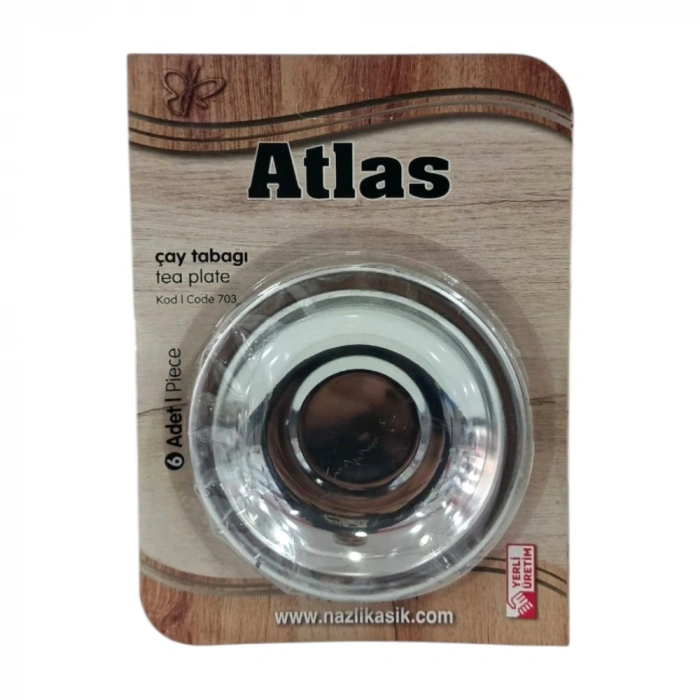 ATLAS 6 LI METAL ÇAY TABAĞI*50