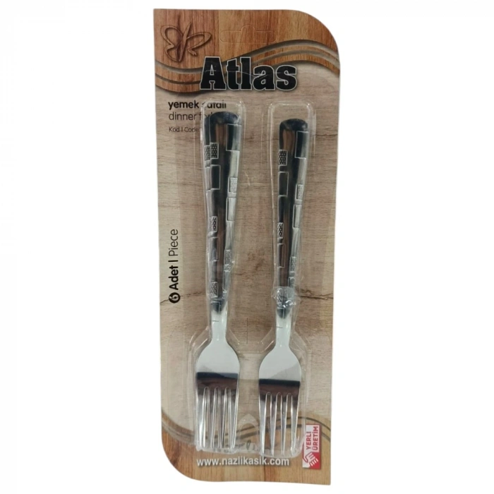 ATLAS 6 LI METAL YEMEK ÇATALI*50
