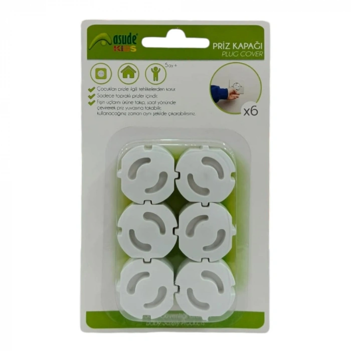 ASUDE PRİZ KAPAK 6LI*48