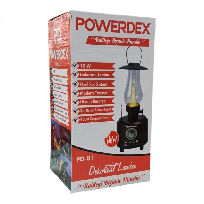 POWERDEX PD-81 DEKORATİF LAMBA - RADYO