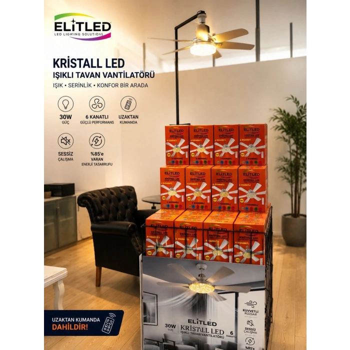 ELİTLED PERVANE AMPUL KUMANDALI*24