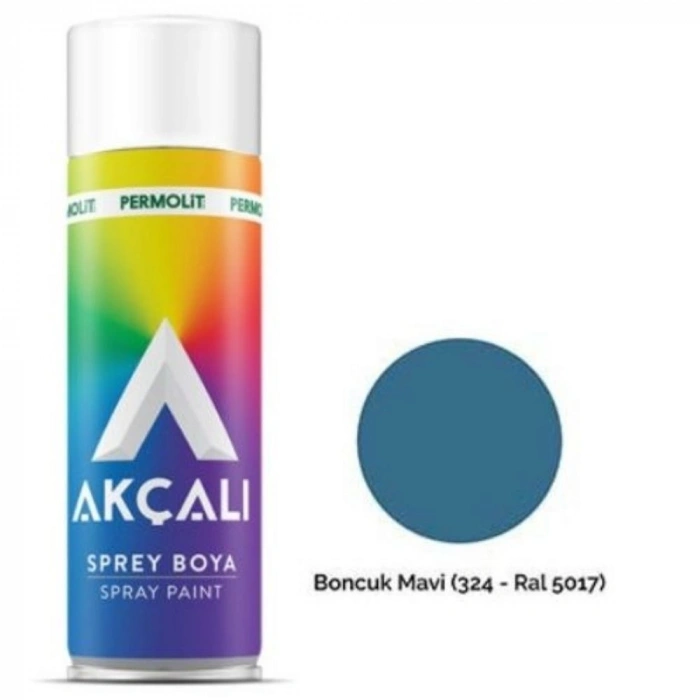 AKÇALI SPREY BOYA BONCUK MAVİ (324)*12