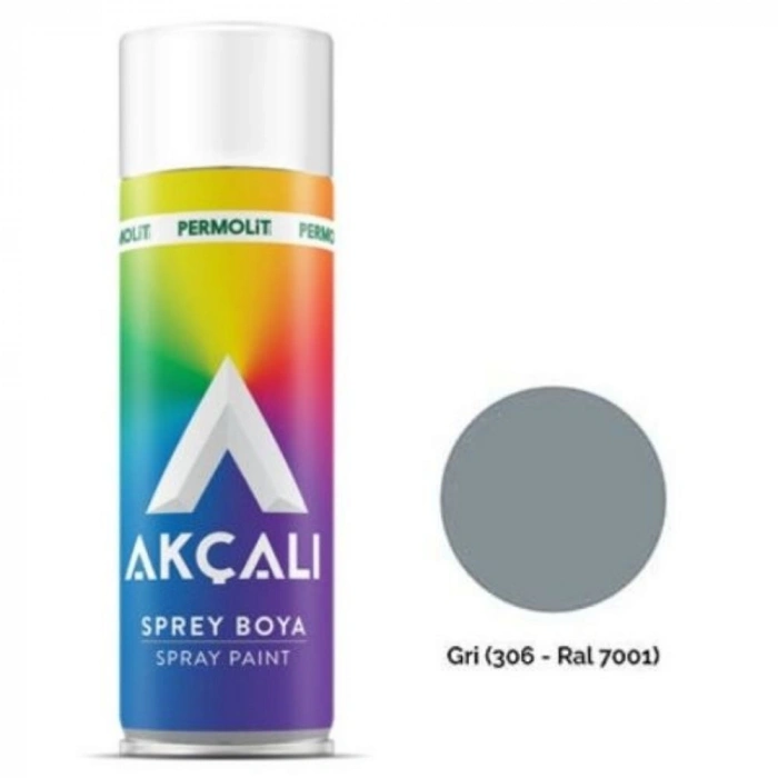 AKÇALI SPREY BOYA GRİ RAL (306)*12