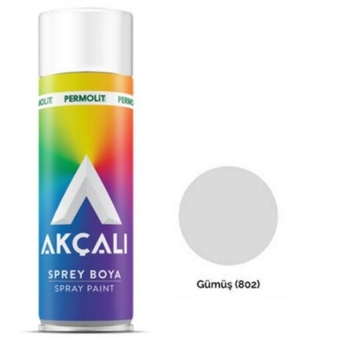 AKÇALI SPREY BOYA METALİK GÜMÜŞ(802)*12