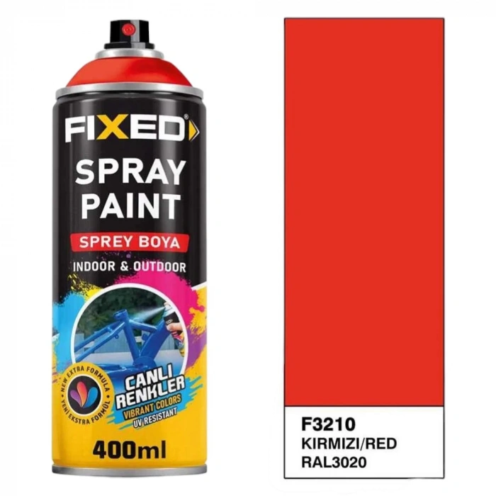 FIXED SPREY BOYA 400 ML KIRMIZI F3210*12