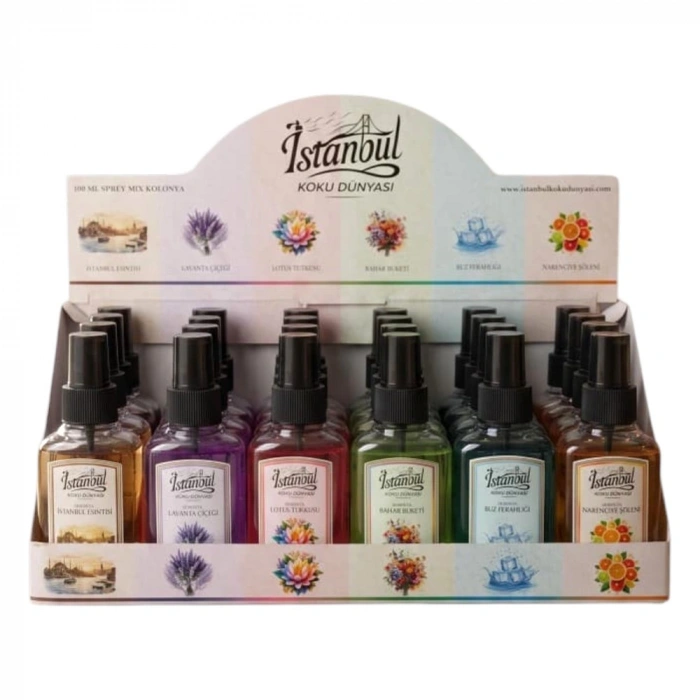 İSTANBUL KOLONYA 100ML MİX KARMA*24