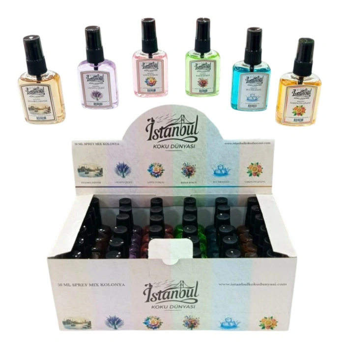 İSTANBUL KOLONYA  50ML MİX KARMA*36