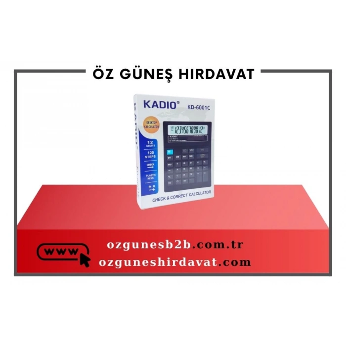 KADİO KD 6001 HESAP MAKİNASI