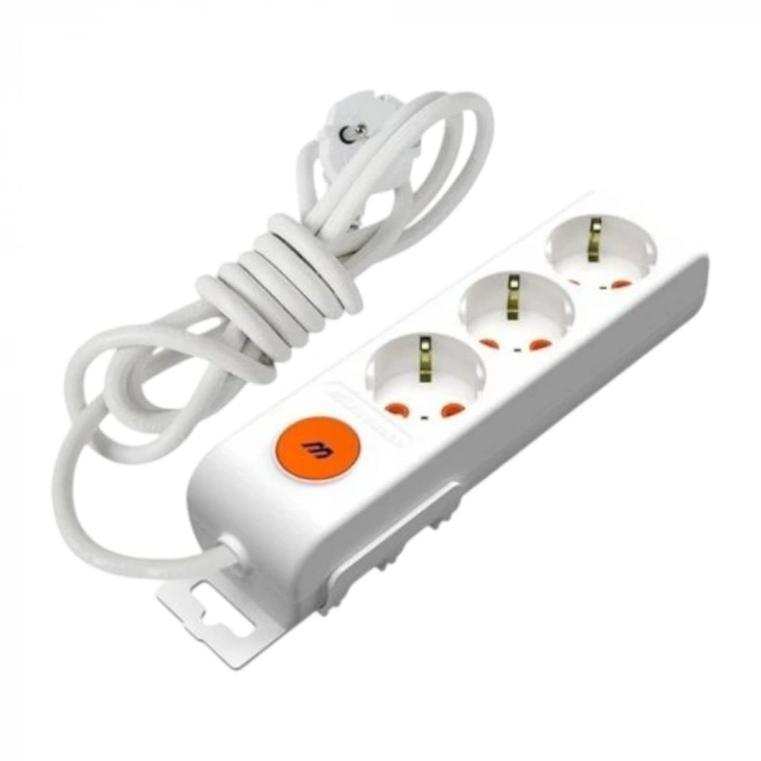 MUTLUSAN 3 LÜ 2 MT PİRİZ ANAHTARLI*12