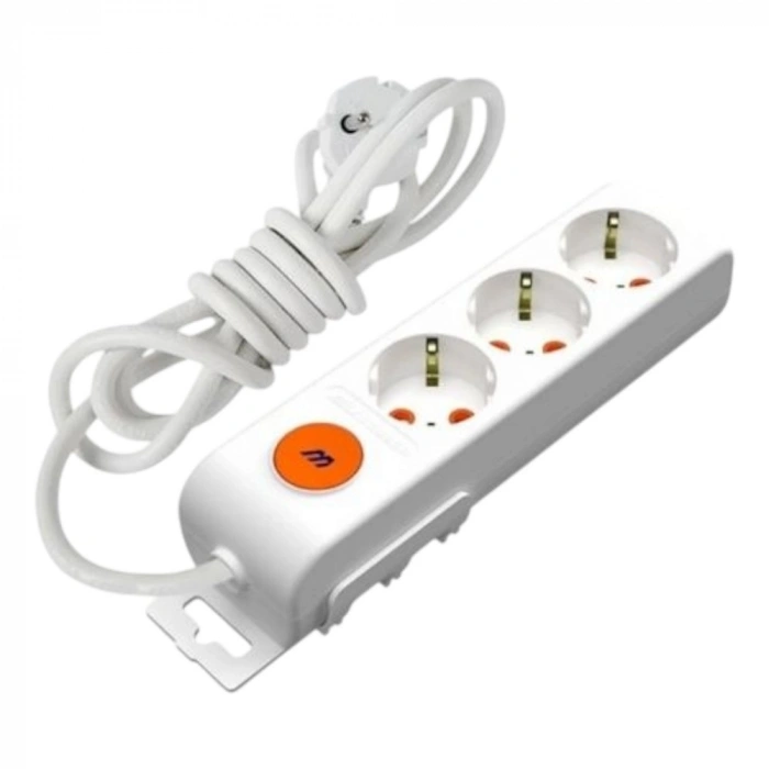 MUTLUSAN 3 LÜ 3 MT PİRİZ ANAHTARLI*12