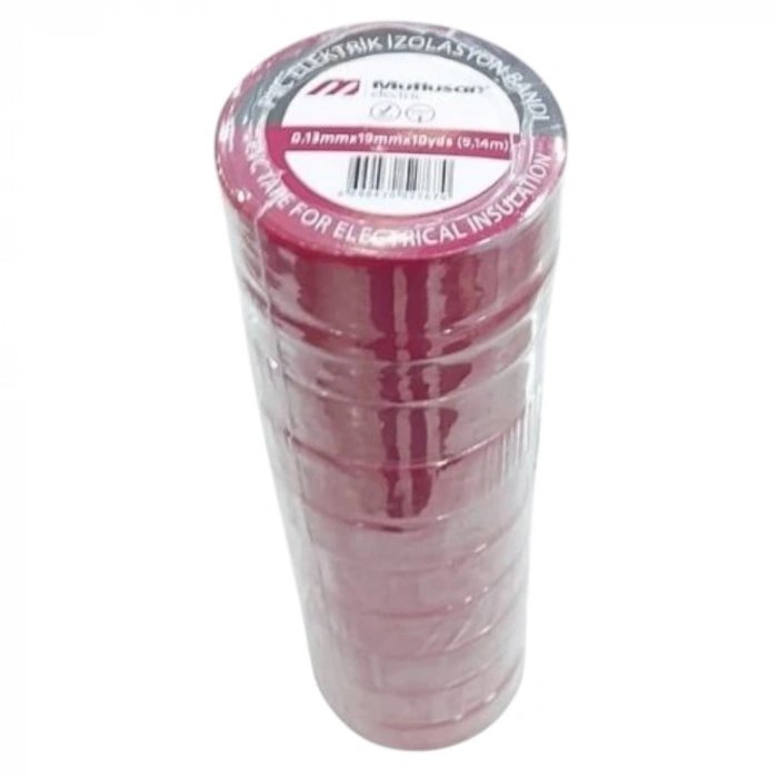 MUTLUSAN İZOLE BANT 10LU KIRMIZI*50