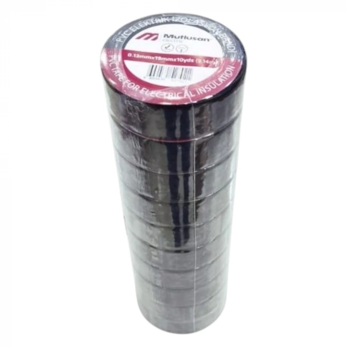 MUTLUSAN İZOLE BANT 10LU SİYAH*25