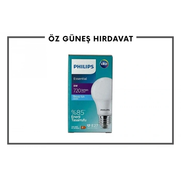 PHILIPS LED AMPUL 8W*12