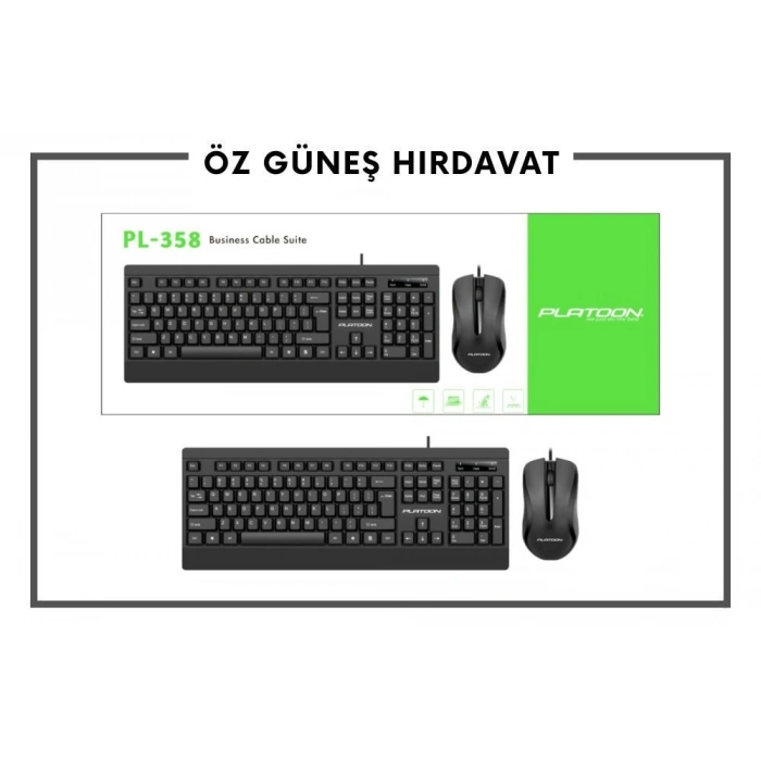 PLATOON KLAVYE MOUSE SET PL-358*20
