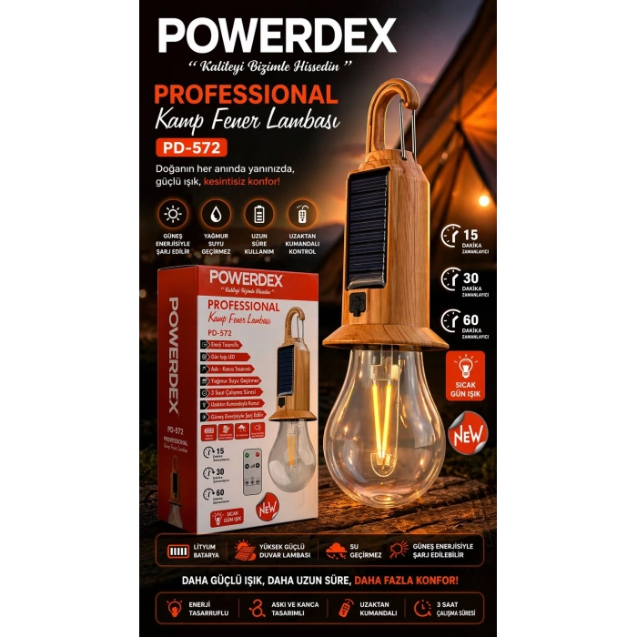POWERDEX PD-572 KUMANDALI KAMP LAMBASI