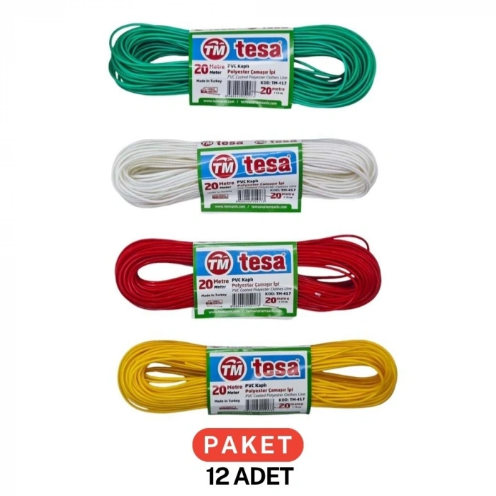 TESA KAPLAMA ÇAMAŞIR İP 20 MT TM-417*120