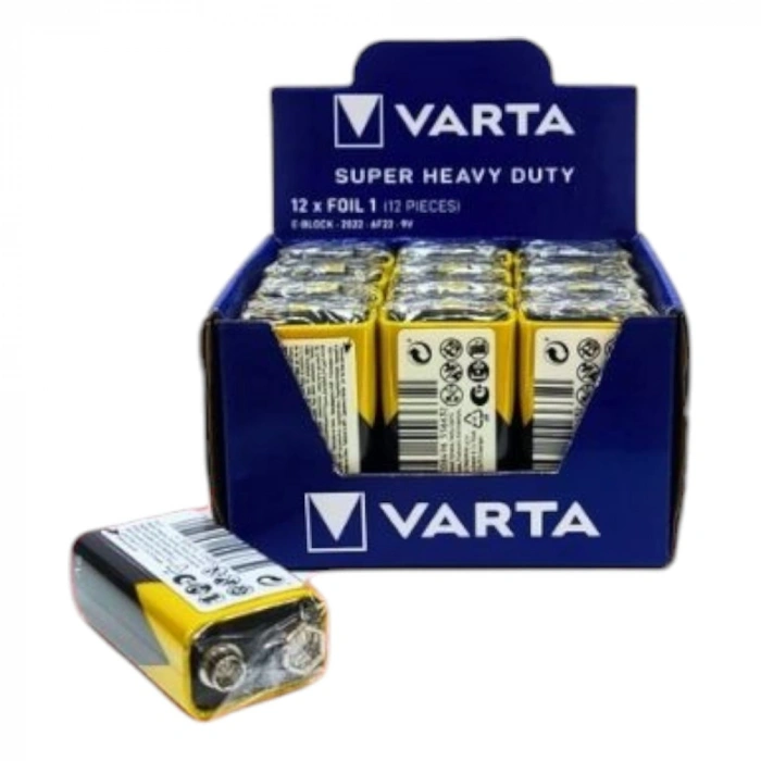 VARTA 9 VOLT PİL (12 AD)*18