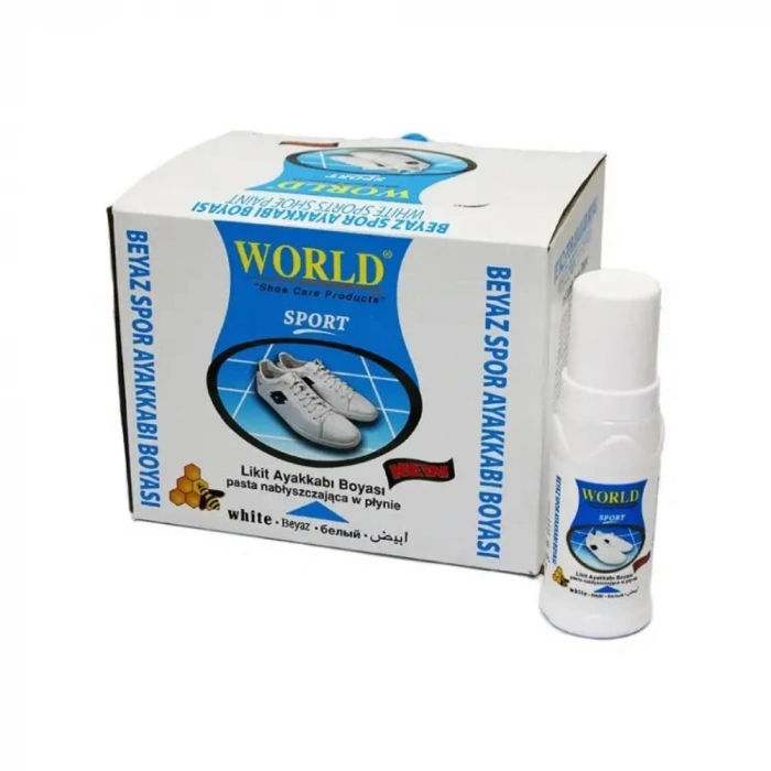 WORLD AYAKKABI BOYASI BEYAZ 100 ML*12