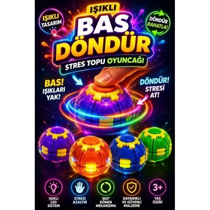 0036 SPIN TOP- IŞIKLI