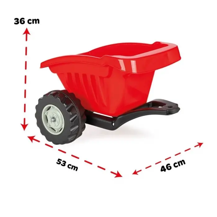 07 317 Active Traktör Römork Kırmızı -Pilsan Oyuncak