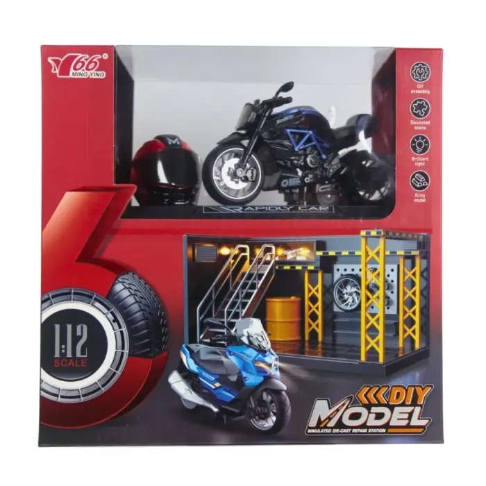 1/12 Motosiklet Gustav PB 3R Sesli ve Işıklı