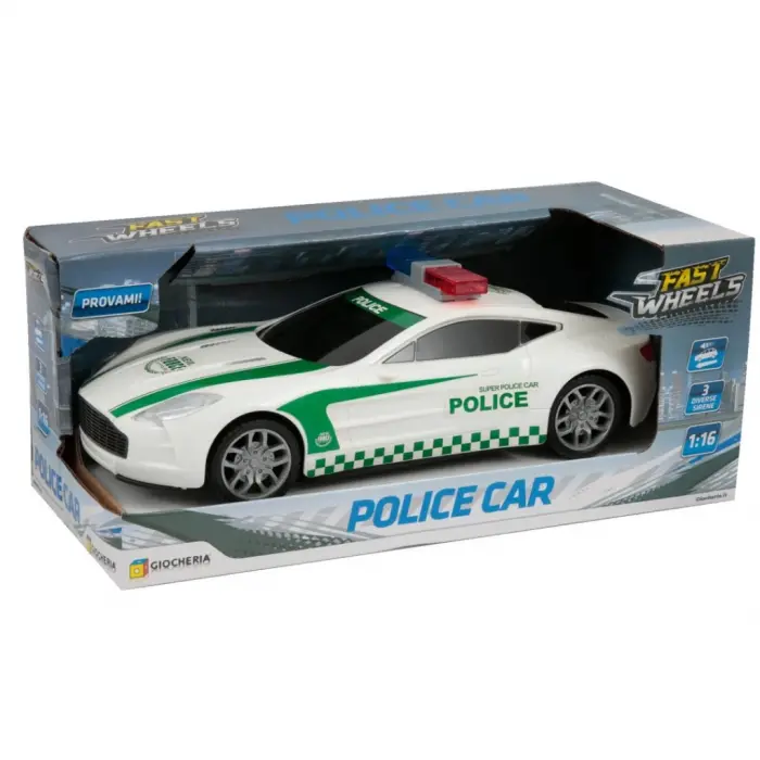 1:16 Işıklı ve Sesli Polis Arabası