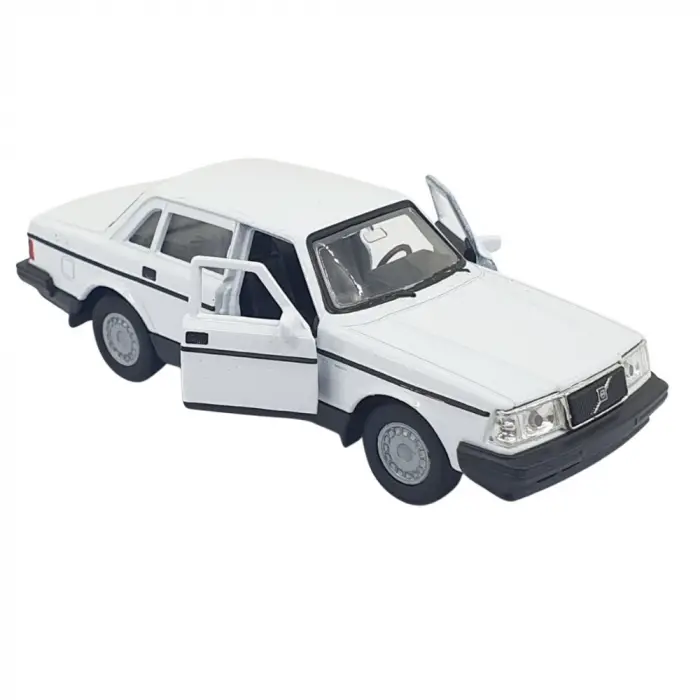 1:32 Volvo 240 GL Çek Bırak -Araba -  43784-BEYAZ - 1 ADET