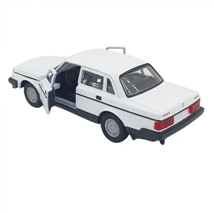 1:32 Volvo 240 GL Çek Bırak -Araba -  43784-BEYAZ - 1 ADET