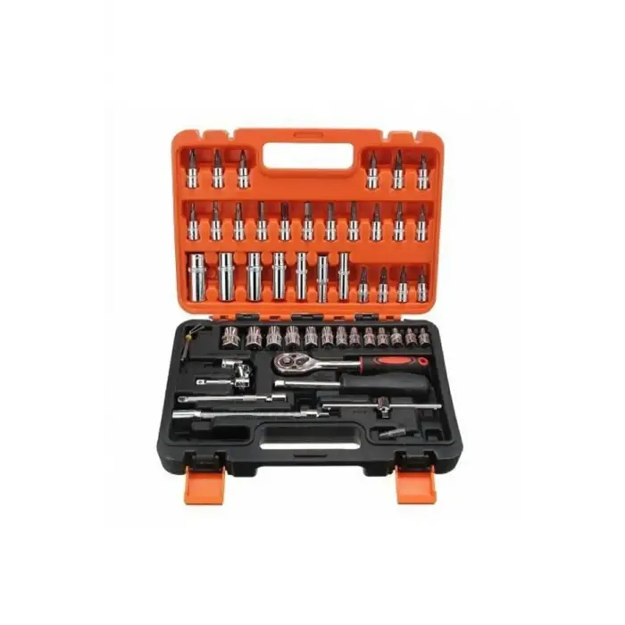 1/4 cırcırlı 53 parça lokma anahtar takımı ve bits uç seti, 50-59 parça - Banyo Yapı & Hırdavat