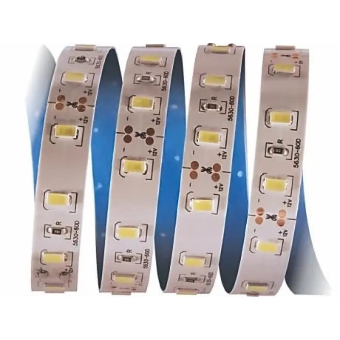 1 Adet 5 METRE CATA CT 4537 İç Mekan 12V 12 Çip Şerit Led  3200K Günışığı